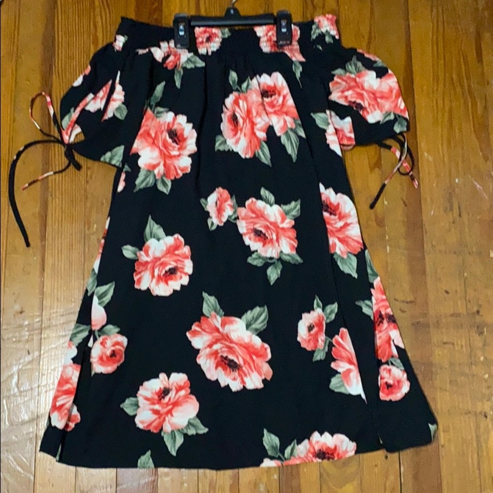Charming Charlie’s off the shoulder dress